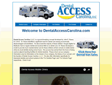 Tablet Screenshot of dentalaccesscarolina.com
